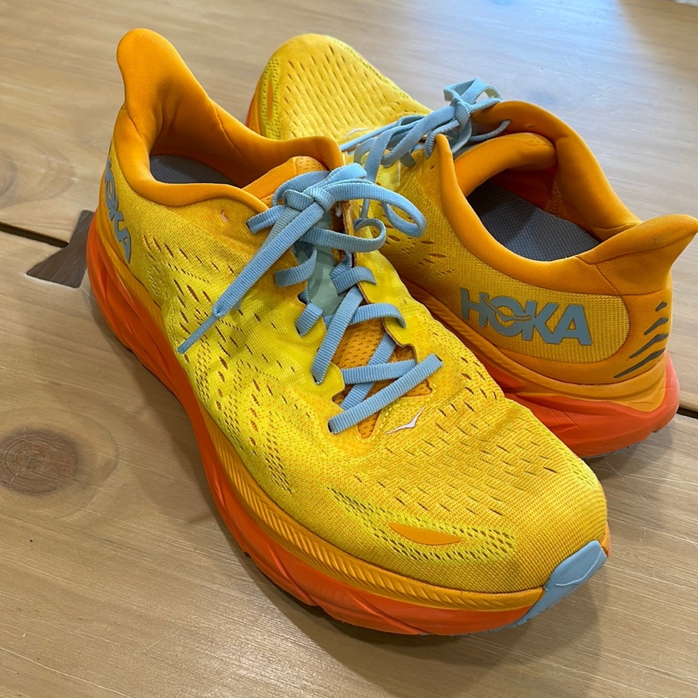 HOKA running 10.5D shoes